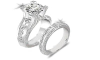 Round Cut Genuine Sterling Silver Wedding Ring for Women - sparklingselections