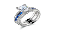 Cubic Zirconia Studded Wedding Ring For Women - sparklingselections