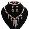 New Red Green Luxury Nigerian Beads Jewelry Set