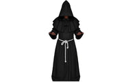 Halloween Party Monk Hooded Medieval Renaissance Priest Costume - sparklingselections