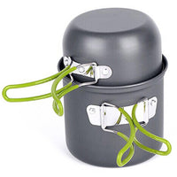 Outdoor Aluminium Pots Pans Bowls with  handle Camping Cookware Set - sparklingselections