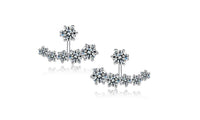 Sterling Silver Shiny Cubic Crystal Beads Stud for Women - sparklingselections