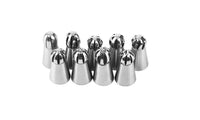 9pcs/lot Home Use Stainless Steel Cream Nozzle Mouth Fondant Cake - sparklingselections