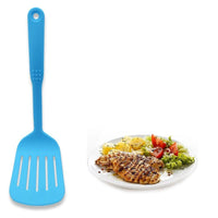 Blue Coated Food Grade Cookware Spatula Scraper Colander Spoon Set - sparklingselections