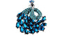 Peacock stretch ring for women, Blue, Resizable