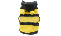 Pet Dog Cat Bumble Bee Wings Fleece Hoody Coat Costume - sparklingselections