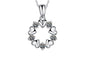 Silver color Flower Pendant for Women