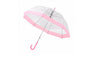 Plastic EVA Transparent Lovely Princess Rain Parasol Pink Umbrella