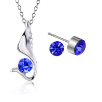 New Stylish Austria Crystal Stud  Jewellery Set - sparklingselections