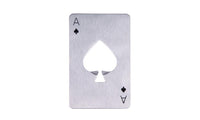 Stainless Steel Poker Playing Card Soda Beer Bottle Cap Opener - sparklingselections