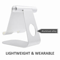 Aluminium Silver Tablet Stand Desktop Holder Dock - sparklingselections