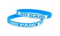 No Pain No Gain Motivational Silicone Wristband - sparklingselections
