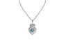 Women's  Alloy Stone Crystal Heart Pendant Necklace