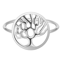 Tree Of Life Silver Plated Ring (7) - sparklingselections