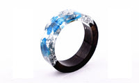 Handmade Secret New Wood Resin Ring - sparklingselections