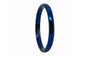 Blue Tungsten Rings High Polished Dome Wedding Ring