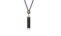 New Fashion Long Black Color Choker Necklace - sparklingselections