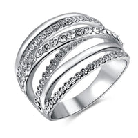 Silver Finger Engagement Rings for Women - sparklingselections