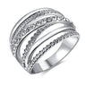 New Stylish Silver Finger Engagement Rings for Women (6, 8)
