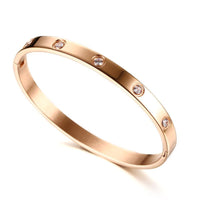 New Women Gold Plated With Crystal Cuff Bracelets - sparklingselections