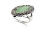 Classic Vintage Pattern Green Austrian Crystal Ring (8)