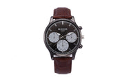 Hombre Retro Design Leather Band Analog Alloy Quartz Wrist Watch - sparklingselections