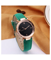 New fashion Bracelet Contracted Leather Crystal Wrist Watch