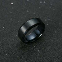 Titanium Black Ring for Men - sparklingselections