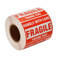 Roll Labels Fragile Tapes 2"x3" Handle With Care Stickers - sparklingselections