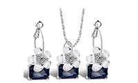 Blue Crystal Romantic Fine Bride Sets - sparklingselections