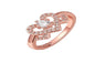 Rose Gold Color Heart Shape CZ Stone Ring (7)