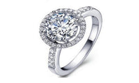 Silver Plated Rings for Women Wedding Bridal Engagement Ring - sparklingselections