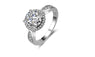 Two Carat AAA Zircon Crystals Wedding Rings For Women