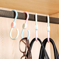 Racks S-Shaped Plastic Two-Color Hook Household - sparklingselections