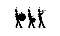 Three Musician Music Instruments Wall Sticker - sparklingselections