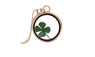 Four Leaf Clover Dome Pendant Necklace For Women