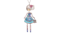 Fashion Lovely Girl Wear Doll Pendants Necklaces - sparklingselections