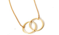 Infinity Double Circles Choker Pendants Necklaces - sparklingselections