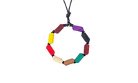 Beautiful Color Wood Beads Pendant Necklaces - sparklingselections