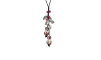 Leaves And Fruit Long Pendant Necklaces For Women - sparklingselections