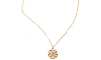 Designing Round Gold Color Chain Choker Sun Pendant Necklace - sparklingselections