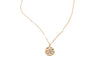 Designing Round Gold Color Chain Choker Sun Pendant Necklace