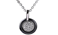 Rhinestone Circle Pendant Necklaces For Women - sparklingselections