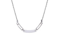 Hollow Elegant White Ceramic Beads Pendant Necklace For Women - sparklingselections