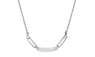 Hollow Elegant White Ceramic Beads Pendant Necklace For Women