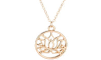 Good Karma Buddha Lotus Pendant Necklace For Women - sparklingselections