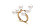 Fashion Elegant simulated Pearl Opening Rings
