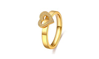 Women's Love Heart Stainless Steel Stylish New Rings - sparklingselections