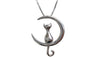 Women's Fashion Cat Moon Pendant Necklace For Women