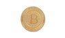 Gold Plated Bitcoin Coin Art Collection Gift Accessories